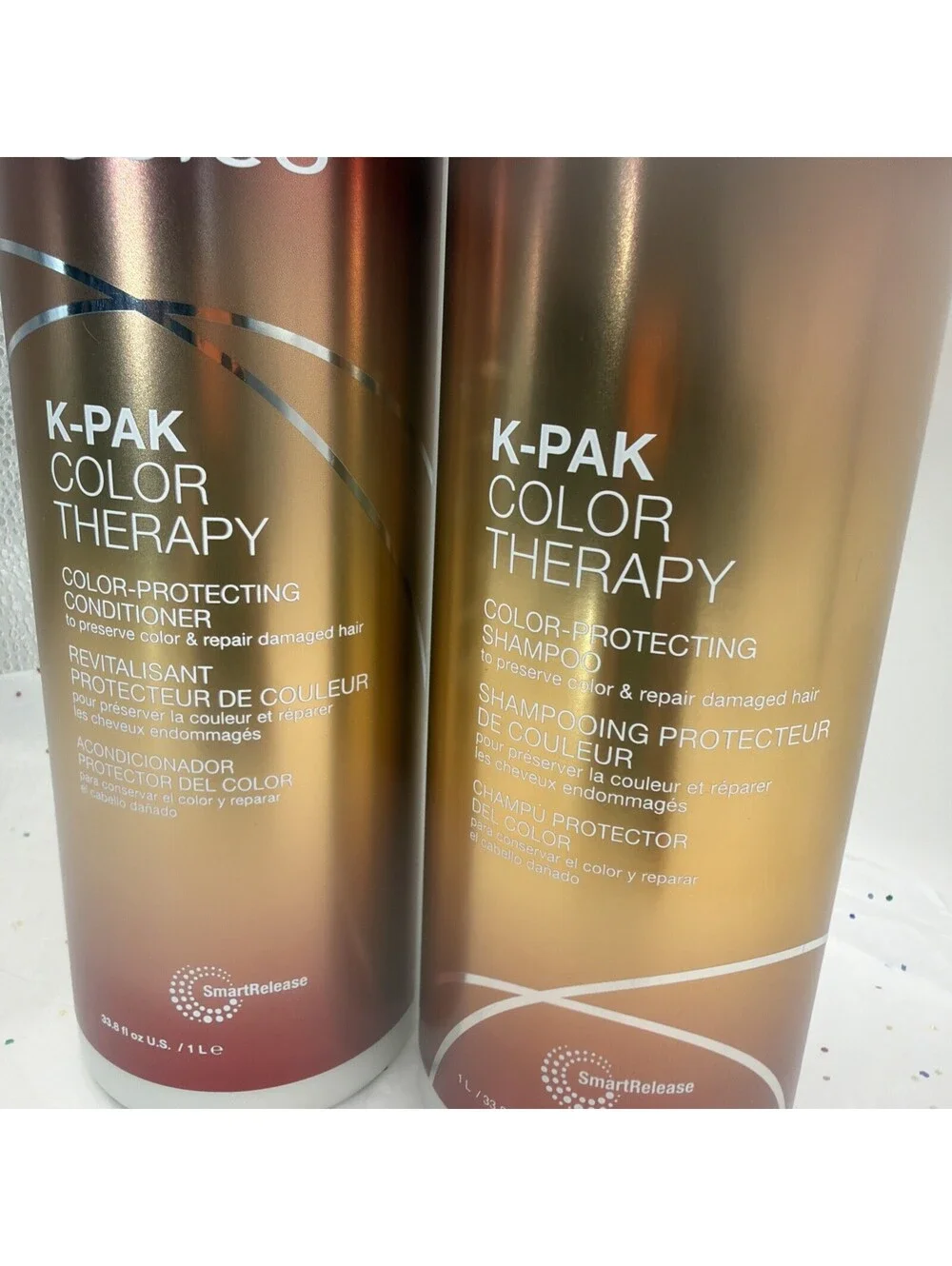Joico K-PAK Color Therapy Shampoo Conditioner Duo 33.8oz Liter Set Salon Size